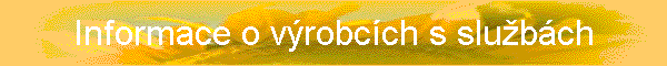 Informace o vrobcch s slubch